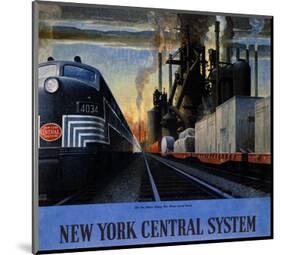 New York Central System, Along the Water Level Route-Leslie Ragan-Mounted Art Print