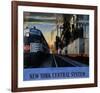 New York Central System, Along the Water Level Route-Leslie Ragan-Framed Art Print