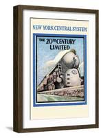 New York Central System - the 20th Century Limited-null-Framed Art Print