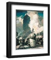 New York Central System-null-Framed Premium Giclee Print