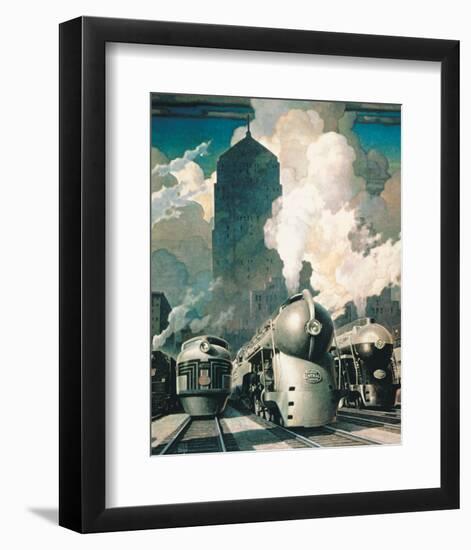 New York Central System-null-Framed Premium Giclee Print