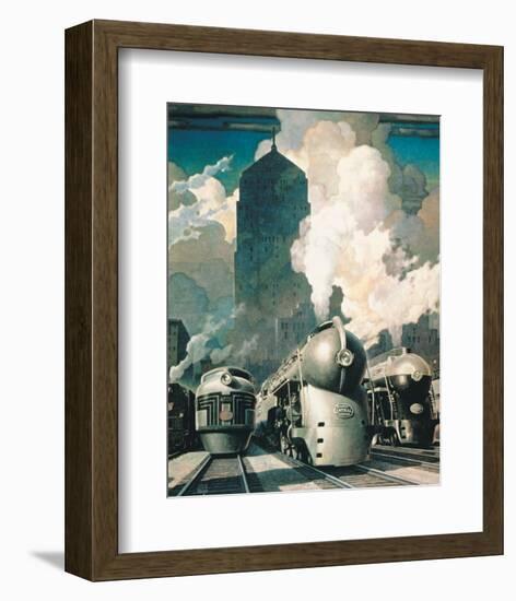 New York Central System-null-Framed Premium Giclee Print