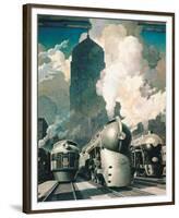 New York Central System-null-Framed Premium Giclee Print