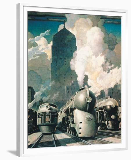 New York Central System-null-Framed Premium Giclee Print