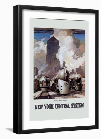 New York Central System-Leslie Ragan-Framed Art Print