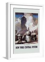 New York Central System-Leslie Ragan-Framed Art Print