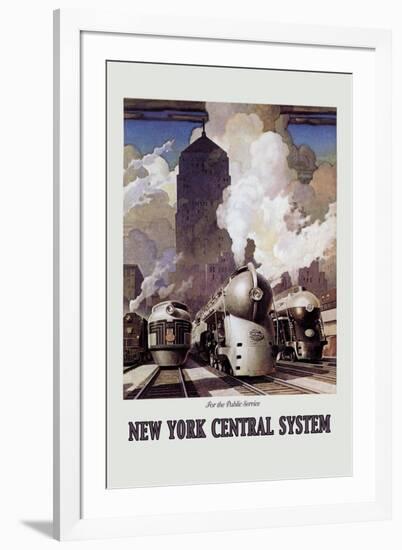 New York Central System-Leslie Ragan-Framed Art Print