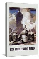 New York Central System-Leslie Ragan-Stretched Canvas