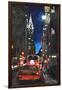 New York - Chrysler Building Street Scene-Martina Bleichner-Framed Art Print