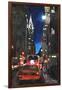 New York - Chrysler Building Street Scene-Martina Bleichner-Framed Art Print