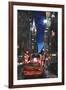 New York - Chrysler Building Street Scene-Martina Bleichner-Framed Art Print