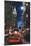New York - Chrysler Building Street Scene-Martina Bleichner-Mounted Art Print