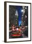 New York - Chrysler Building Street Scene-Martina Bleichner-Framed Art Print