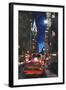 New York - Chrysler Building Street Scene-Martina Bleichner-Framed Art Print