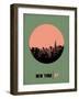 New York Circle Poster 1-NaxArt-Framed Art Print