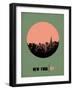 New York Circle Poster 1-NaxArt-Framed Art Print