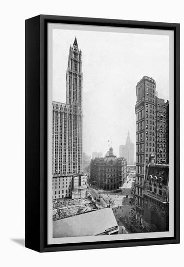 New York City, 1911-Moses King-Framed Stretched Canvas