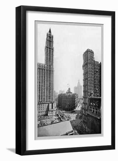 New York City, 1911-Moses King-Framed Art Print