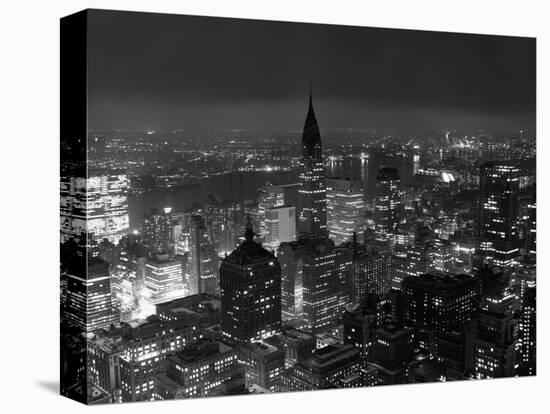 New York City at Night-Bettmann-Stretched Canvas