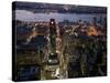 New York City at Night-Felipe Rodriguez-Stretched Canvas