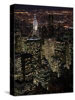 New York City at Night-Felipe Rodriguez-Stretched Canvas