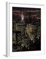 New York City at Night-Felipe Rodriguez-Framed Photographic Print