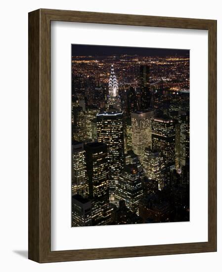 New York City at Night-Felipe Rodriguez-Framed Photographic Print