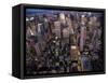 New York City at Night-Felipe Rodriguez-Framed Stretched Canvas