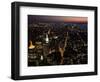 New York City at Night-Felipe Rodriguez-Framed Photographic Print