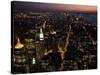 New York City at Night-Felipe Rodriguez-Stretched Canvas