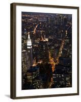 New York City at Night-Felipe Rodriguez-Framed Photographic Print