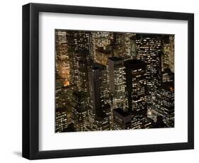 New York City at Night-Felipe Rodriguez-Framed Photographic Print