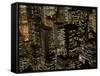 New York City at Night-Felipe Rodriguez-Framed Stretched Canvas