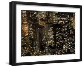 New York City at Night-Felipe Rodriguez-Framed Photographic Print