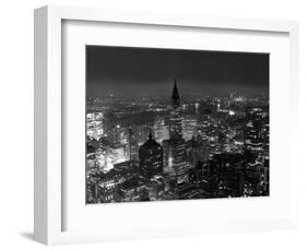 New York City at Night-Bettmann-Framed Photographic Print