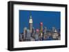 NEW YORK CITY - AUGUST 24: Landmark Buildings including New Yorker Hotel and Empire State Building-SeanPavonePhoto-Framed Photographic Print