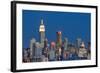 NEW YORK CITY - AUGUST 24: Landmark Buildings including New Yorker Hotel and Empire State Building-SeanPavonePhoto-Framed Photographic Print