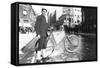 New York City Bike Messenger-Elizabeth Alice Austen-Framed Stretched Canvas