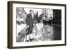 New York City Bike Messenger-Elizabeth Alice Austen-Framed Art Print