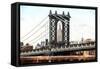 New York City Bridge III-Philippe Hugonnard-Framed Stretched Canvas