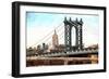 New York City Bridge-Philippe Hugonnard-Framed Premium Giclee Print