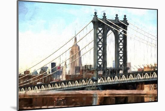 New York City Bridge-Philippe Hugonnard-Mounted Premium Giclee Print