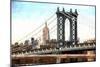 New York City Bridge-Philippe Hugonnard-Mounted Premium Giclee Print