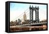 New York City Bridge-Philippe Hugonnard-Framed Stretched Canvas