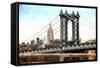 New York City Bridge-Philippe Hugonnard-Framed Stretched Canvas