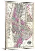 New York City & Brooklyn 1866-Johnson Wiki Common-Framed Art Print