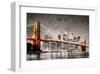 New York City Brooklyn Bridge-null-Framed Art Print