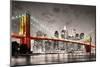 New York City Brooklyn Bridge-null-Mounted Art Print