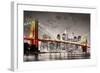 New York City Brooklyn Bridge-null-Framed Art Print