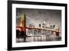 New York City Brooklyn Bridge-null-Framed Art Print